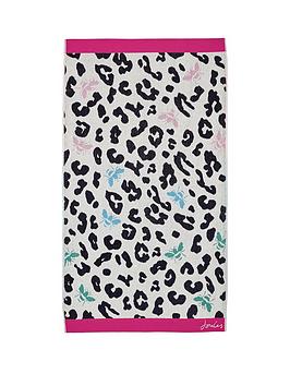 Product photograph of Joules Leopard Bee Towel Range from very.co.uk
