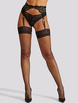 ann summers hosiery lace top fishnet stocking