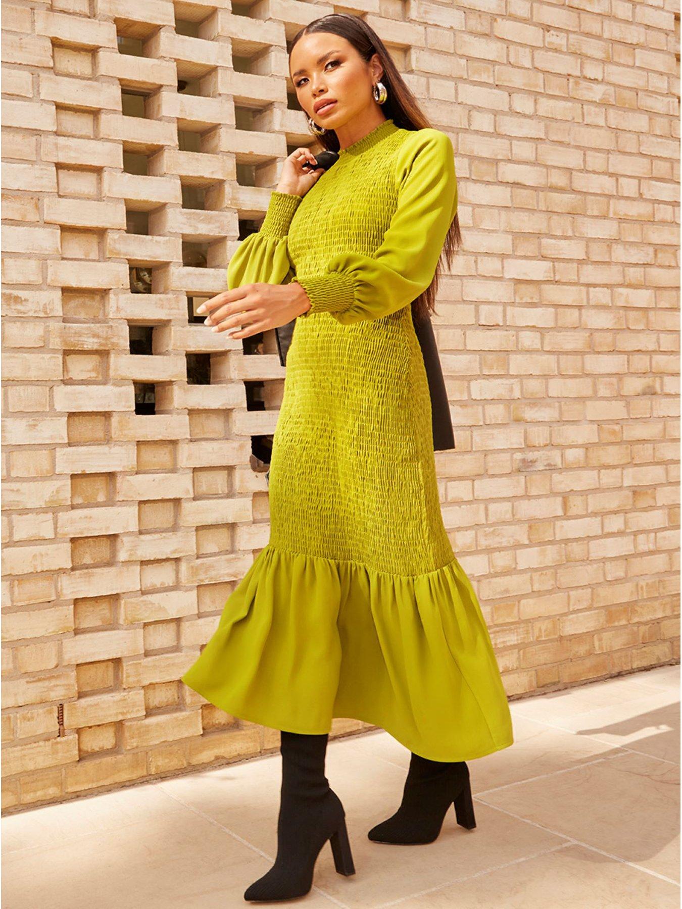 green emerald velvet dress Chi ETA Phi Sorority, Inc Wrap Dress Green / 2XL
