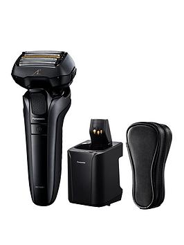 Panasonic Es-Lv9U Wet  Dry 5-Blade Electric Shaver For Men - Precise Clean Shaving With Cleaning  Charging Stand