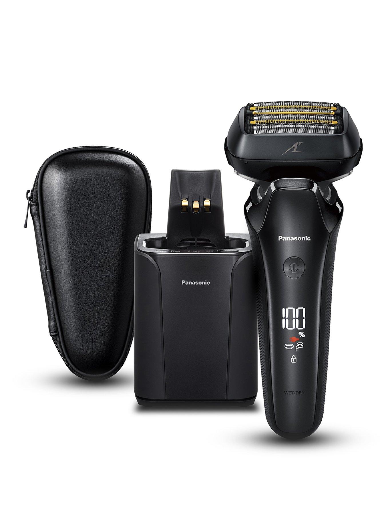 Panasonic ES-LS9A Wet  &  Dry 6-Blade Electric Shaver for Men - Precise Clean Shaving with Cleaning  &  Charging Stand