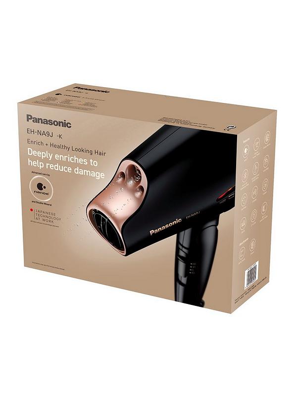 Image 2 of 5 of Panasonic EH-NA9J Advanced Folding Hair Dryer with Diffuser, Nanoe &amp; Double Mineral Technology - Reduces Damage and Split Ends