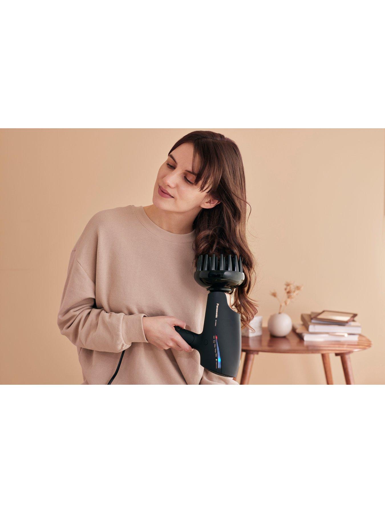 Panasonic EHNA9J Advanced Folding Hair Dryer with Diffuser, Nanoe