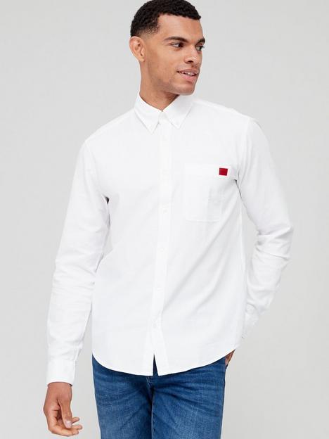 hugo-evito-oxford-shirt-white