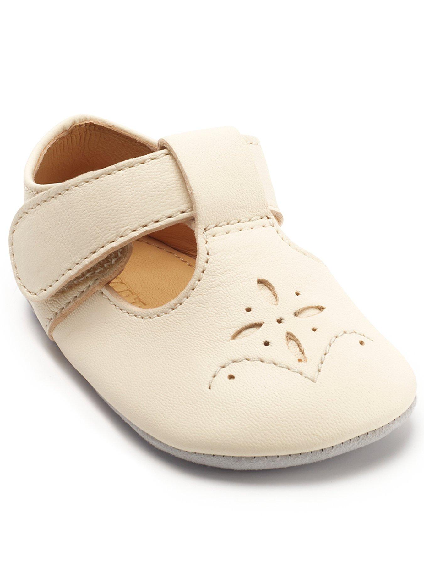 undefined Rhyme Soft Leather T Bar First Baby Shoes