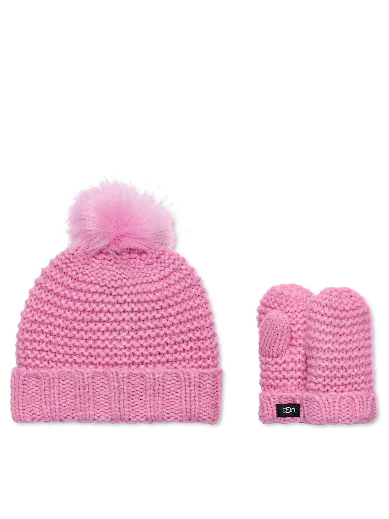 UGG Infant Knit Bobble Hat And Glove Set very.co.uk