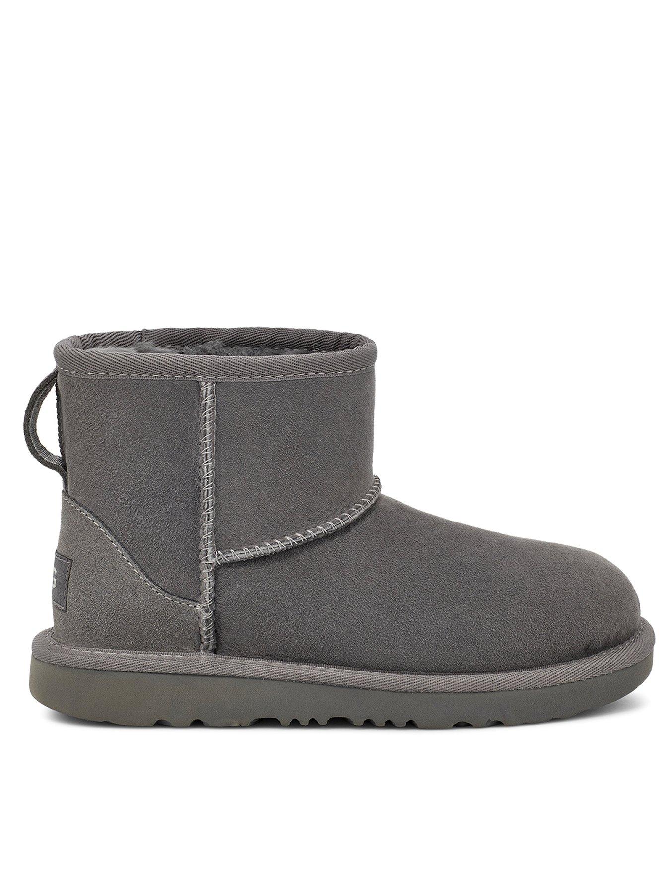 Childrens grey boots best sale