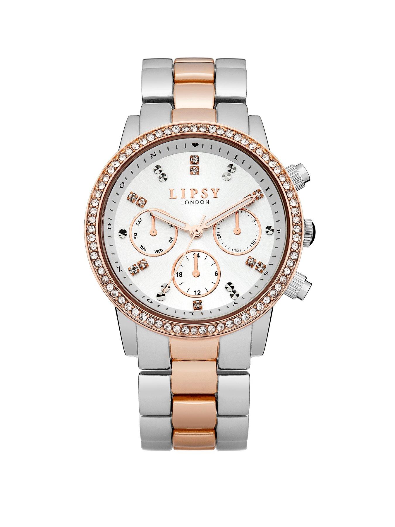 Lipsy Two Tone Bracelet watch with White Sunray Dial very