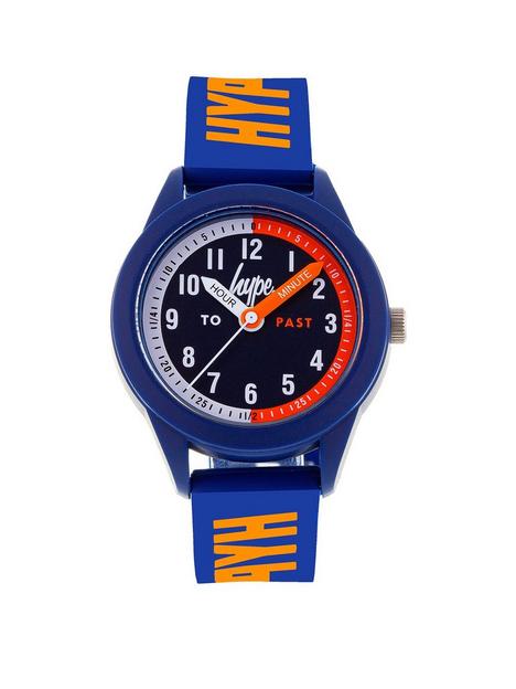 hype-kids-coral-with-white-print-silicone-strap