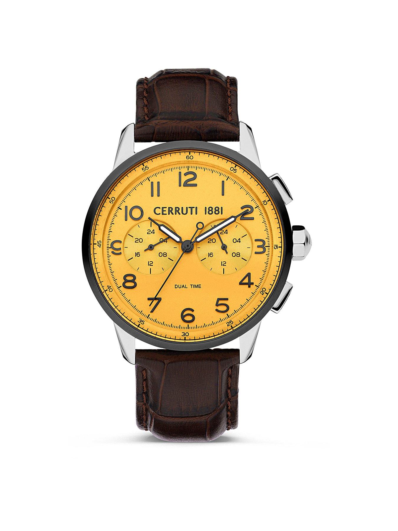 cerruti-mucciano-watch-with-orange-dial-and-brown-leather-strap