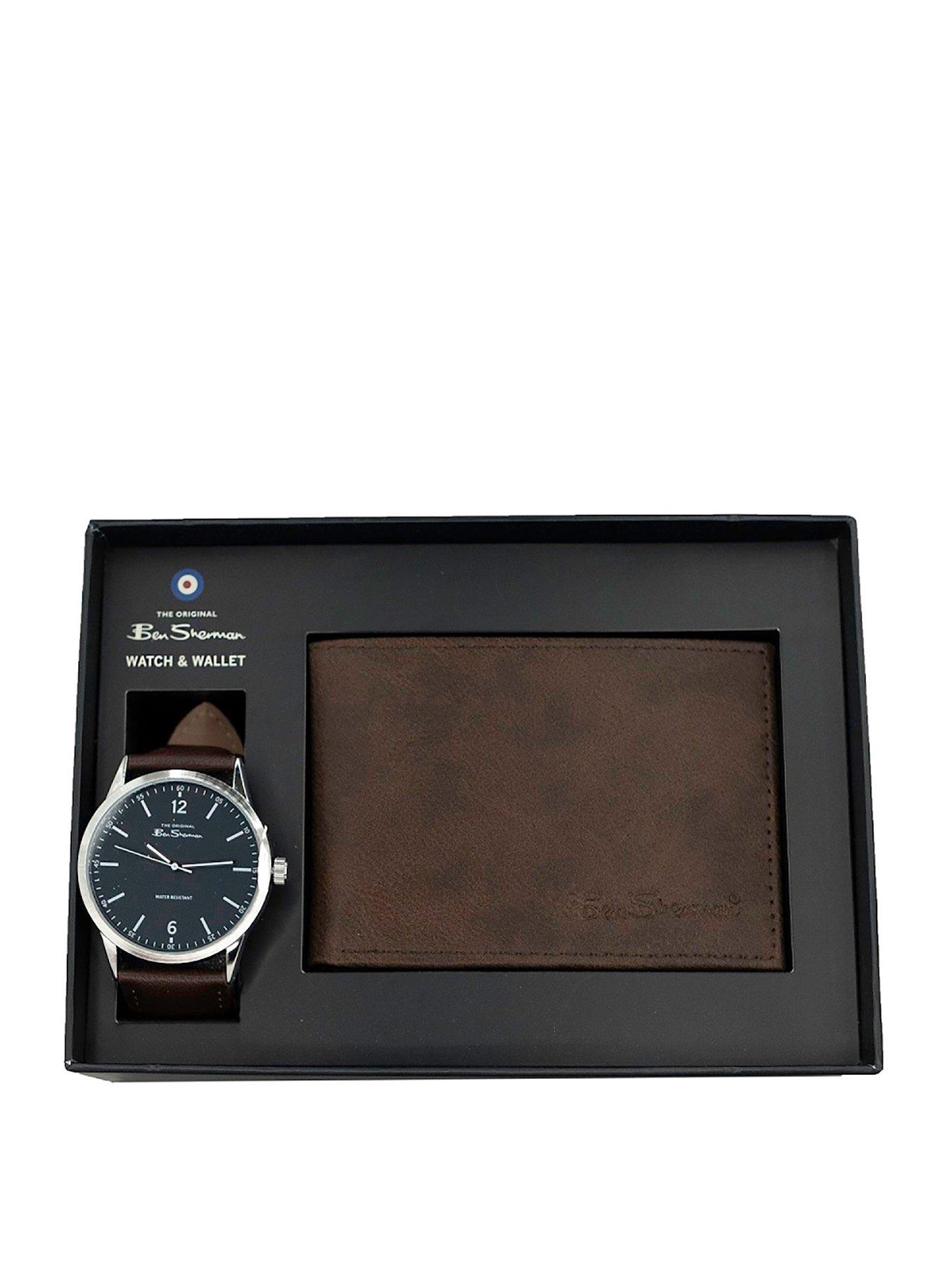 undefined Brown Watch and Wallet Gift Set