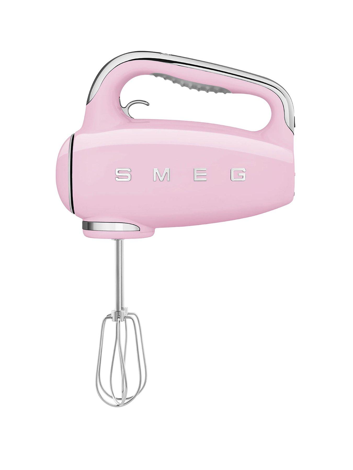 undefined HMF01 Retro Style Hand Mixer with Turbo Function, 250W - Pastel Pink
