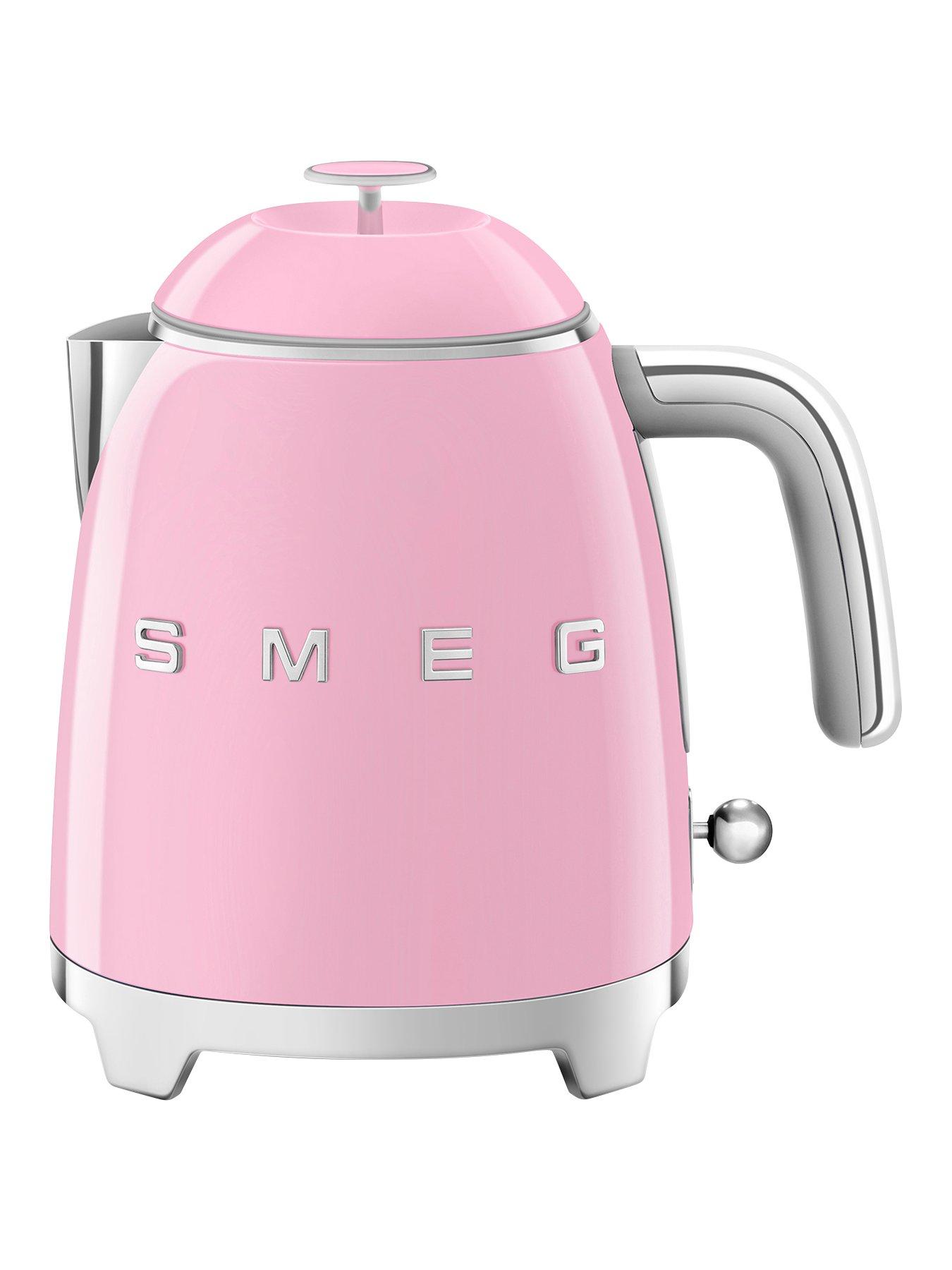 Smeg KLF05 Retro Style 0.8L Mini Kettle, 1400W - Pastel Pink