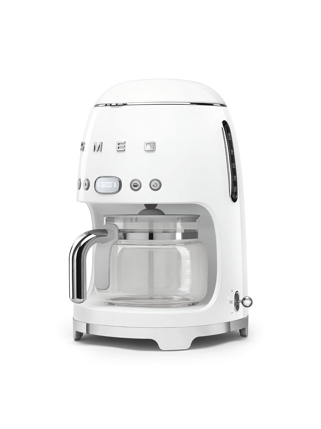 Image 2 of 6 of Smeg DCF02 Retro Style Drip Coffee Machine, 1.4 Litre Tank - White