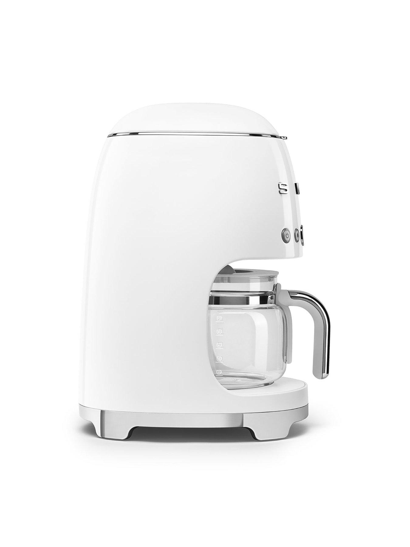 Image 3 of 6 of Smeg DCF02 Retro Style Drip Coffee Machine, 1.4 Litre Tank - White