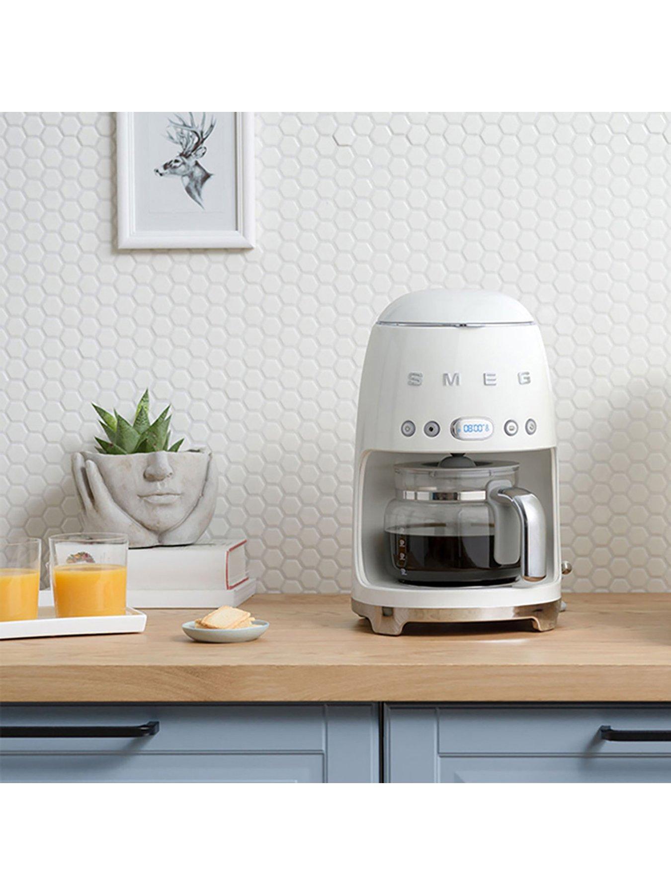Image 5 of 6 of Smeg DCF02 Retro Style Drip Coffee Machine, 1.4 Litre Tank - White