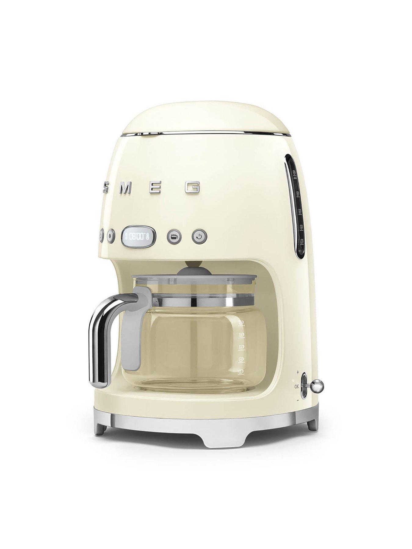 Image 2 of 6 of Smeg DCF02 Retro Style Drip Coffee Machine, 1.4 Litre Tank- Cream