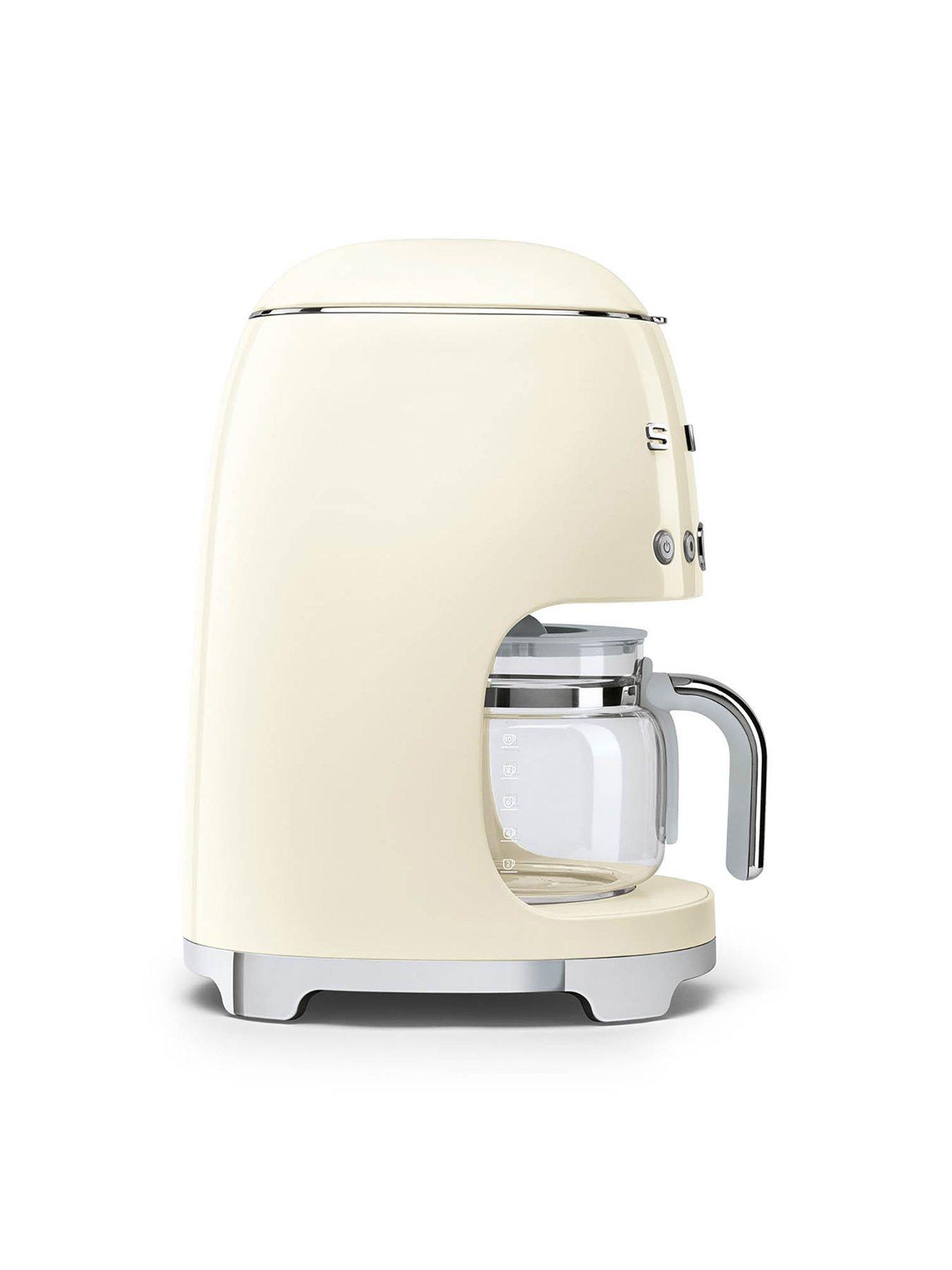 Image 3 of 6 of Smeg DCF02 Retro Style Drip Coffee Machine, 1.4 Litre Tank- Cream