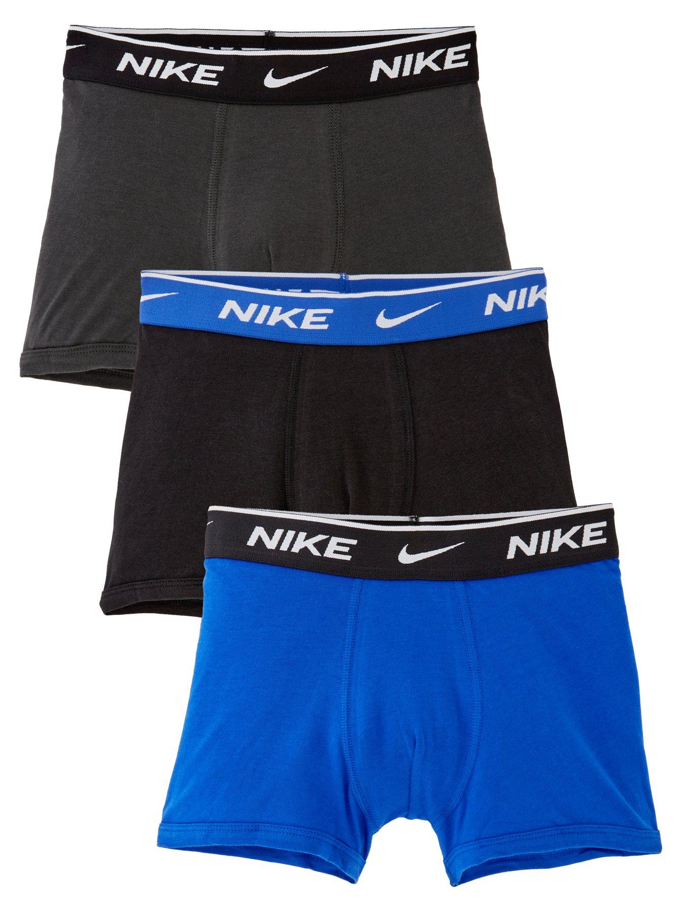 undefined Junior Boys 3 Pack Boxer Brief Underwear - Blue