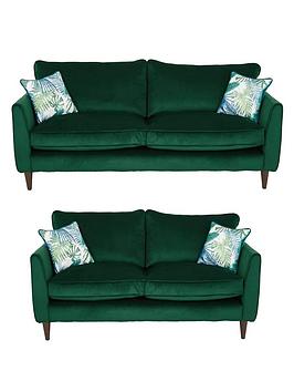Product photograph of Very Home Pasha Fabric 3 Seater 2 Seater Sofa Set Buy And Save from very.co.uk