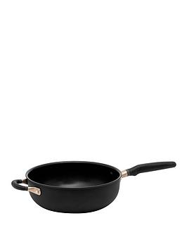 Product photograph of Meyer Accent Hard Anodised Ultra-durable 26 Cm Chef Rsquo S Pan from very.co.uk