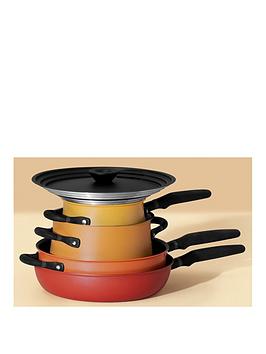 Product photograph of Meyer Accent Spark Essential 6-piece Pan Set from very.co.uk