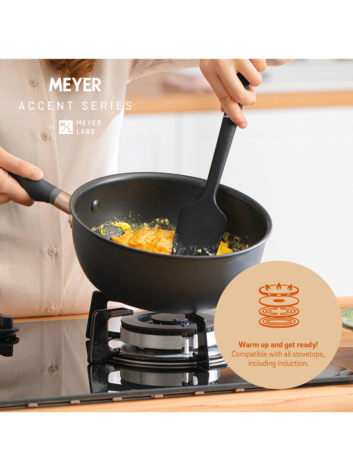 Image 3 of 7 of MEYER Accent Hard Anodised Ultra-Durable 6-Piece Essential Pots and Pans Set