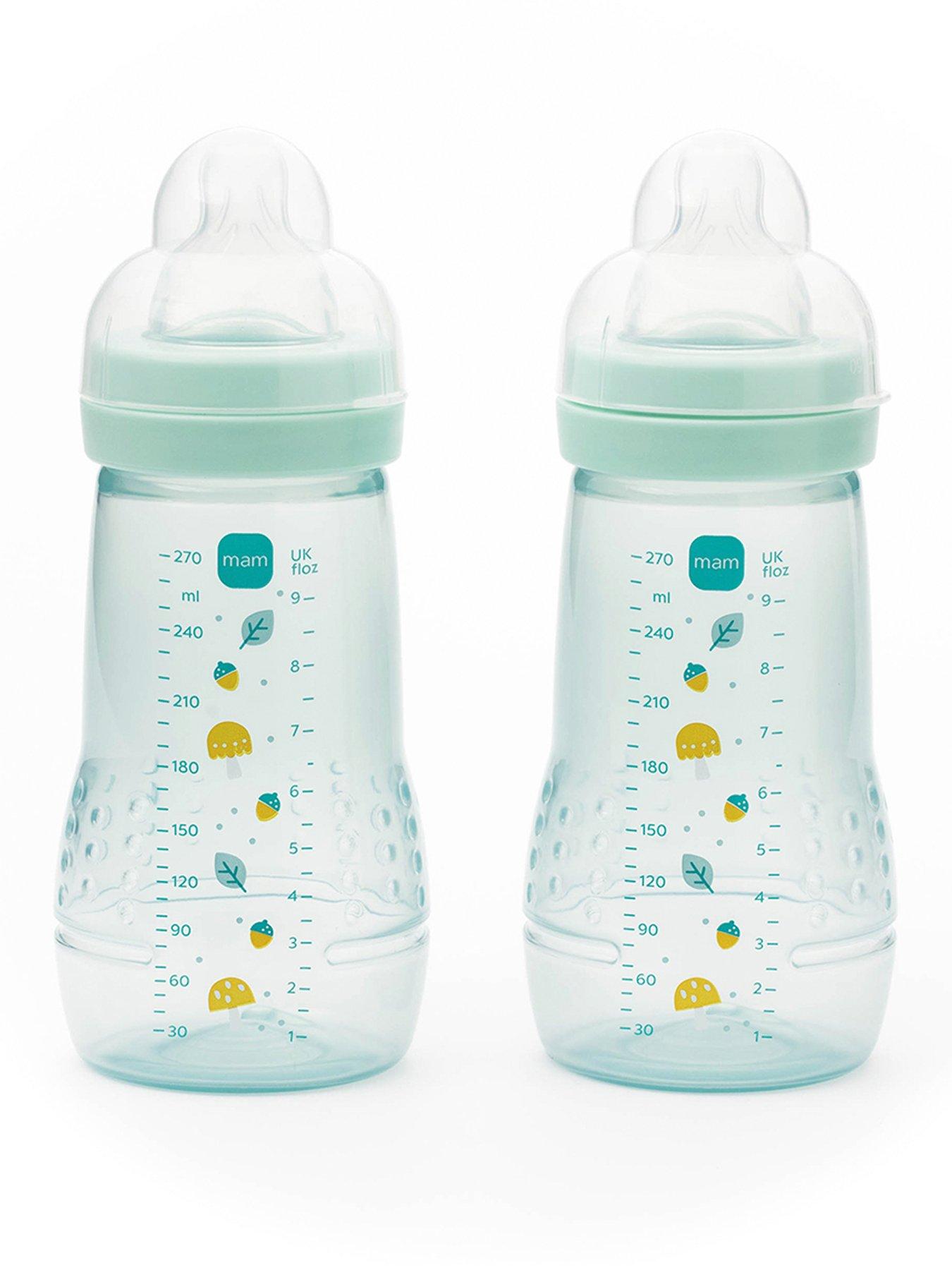 MAM Easy Active 270ml Baby Bottle 2pk - Blue