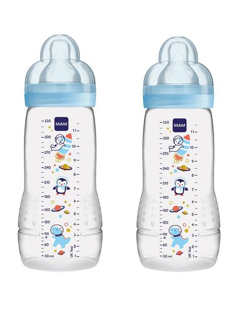 mam-ea-330ml-2-pack-baby-bottle-set--blue