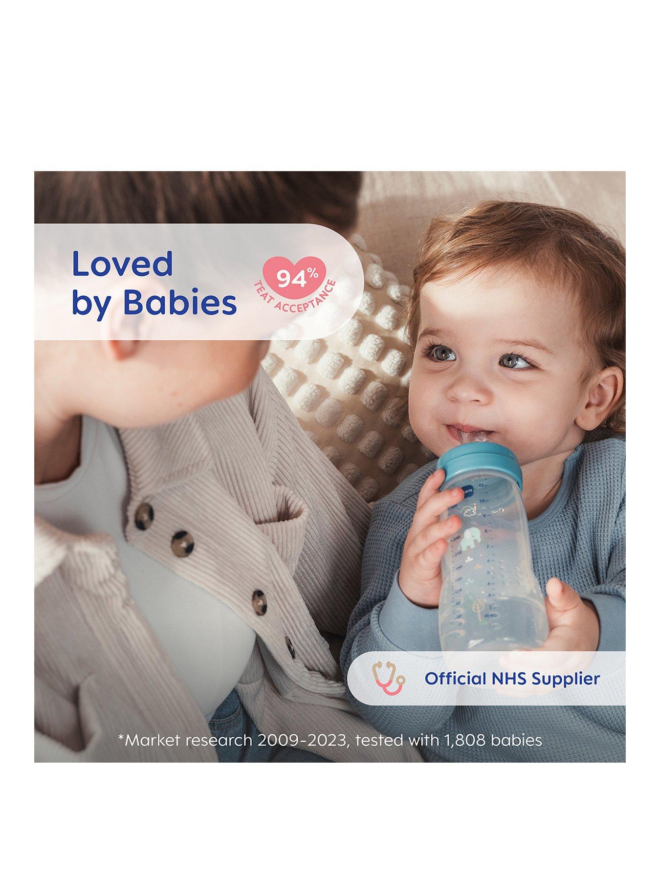 Image 2 of 6 of MAM Easy Active Baby Bottle 330ml 2pk - Blue