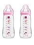  image of mam-ea-330ml-2-pack-baby-bottle-set--pink