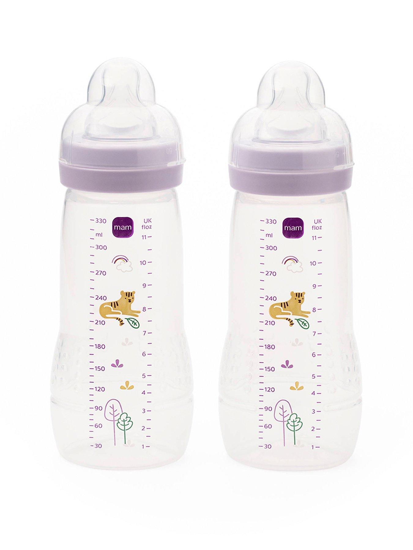MAM Easy Active Baby Bottle 330ml 2pk - Lilac