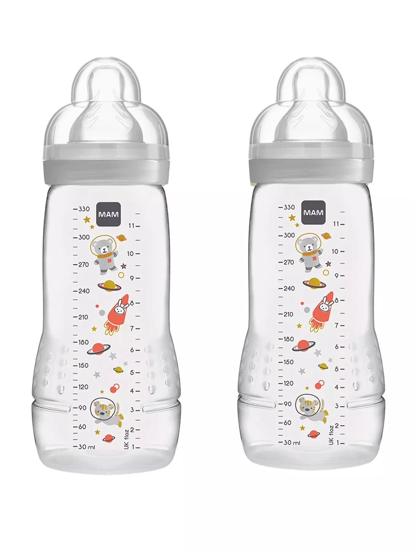 Lansinoh Baby Bottle Pack of 2 with NaturalWave Teat (240 ml), Anti-colic,  Plastic 100% BPA & BPS free, Medium Flow silicone teat which is soft  and flexible, purple