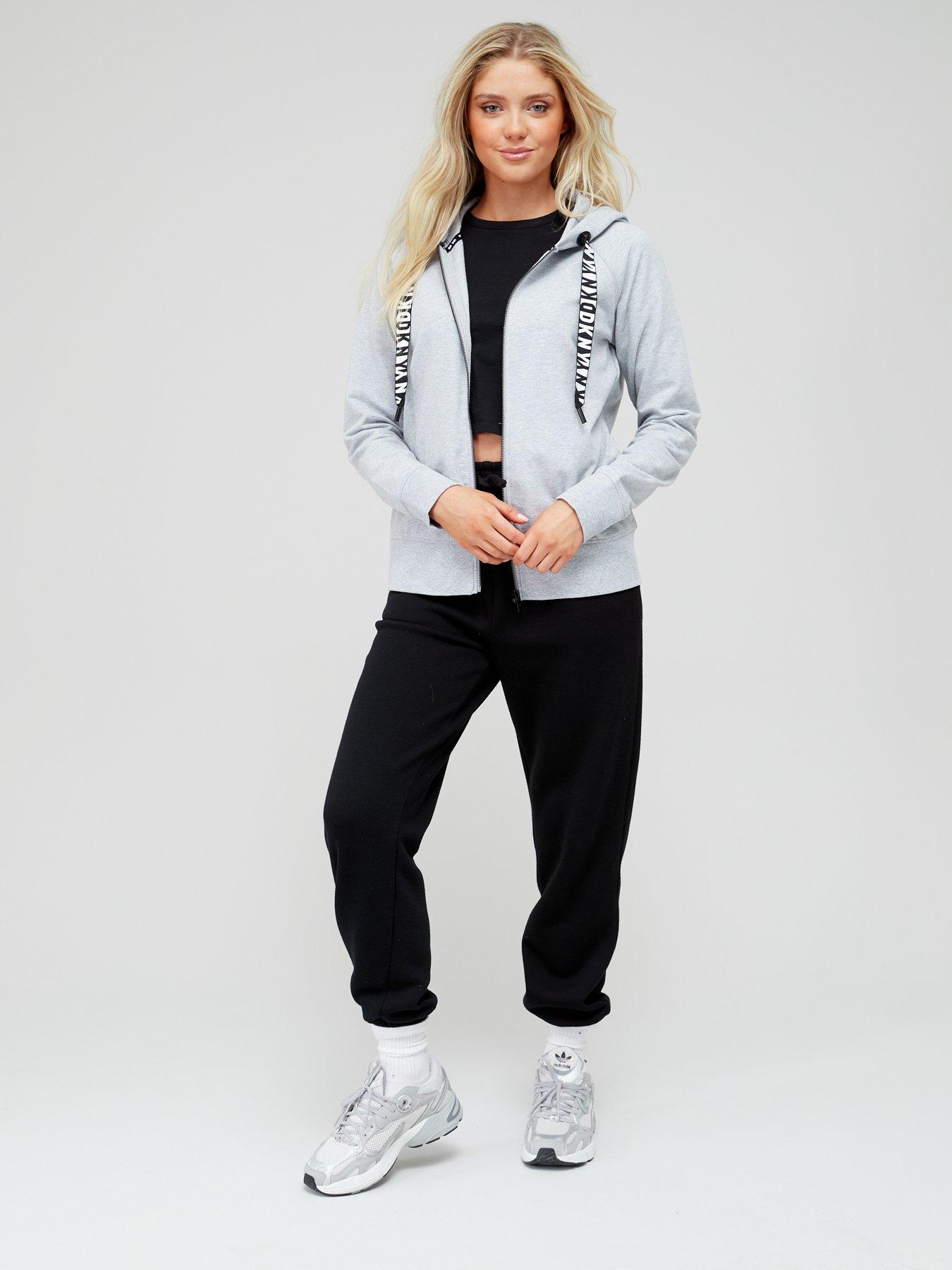 dkny zip hoodie women's