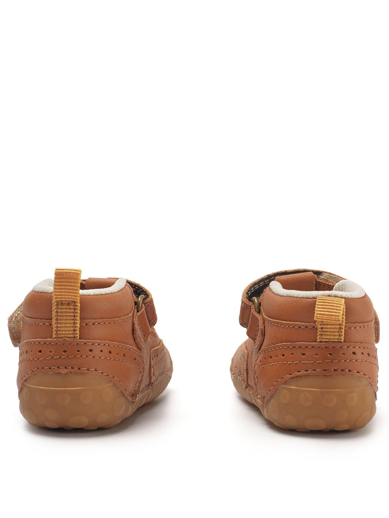 Startrite x JoJo Maman Bébé Share Boys Tan Leather Easy Riptape Tbar