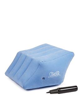 Product photograph of Jml Contour Legacy Leg Wedge Relief Pillow - Blue from very.co.uk