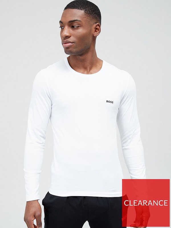 BOSS Bodywear Long Sleeve Lounge T-Shirts (3 Pack) - Multi