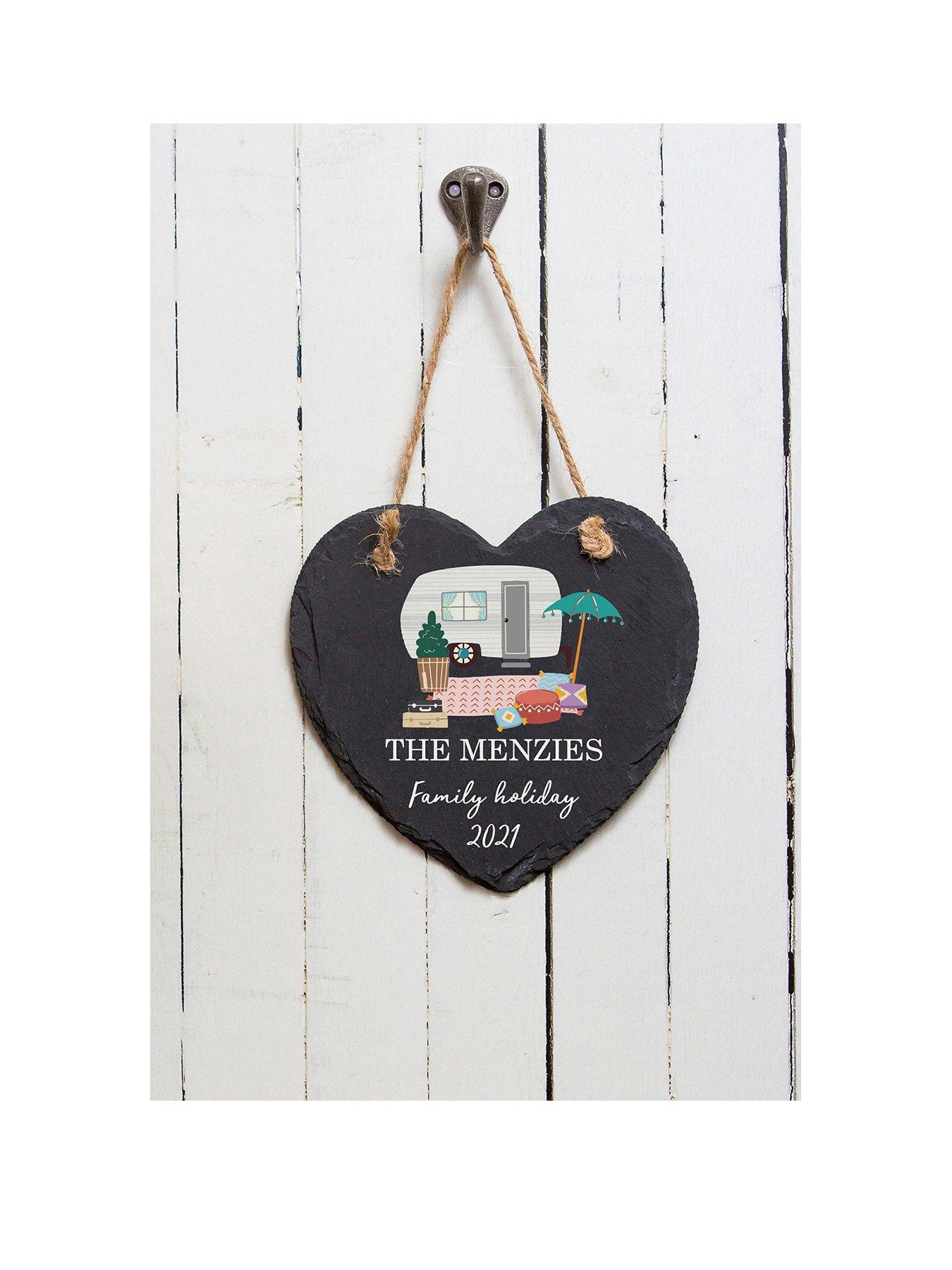 Product photograph of Love Abode Personalised Caravan Sign from very.co.uk