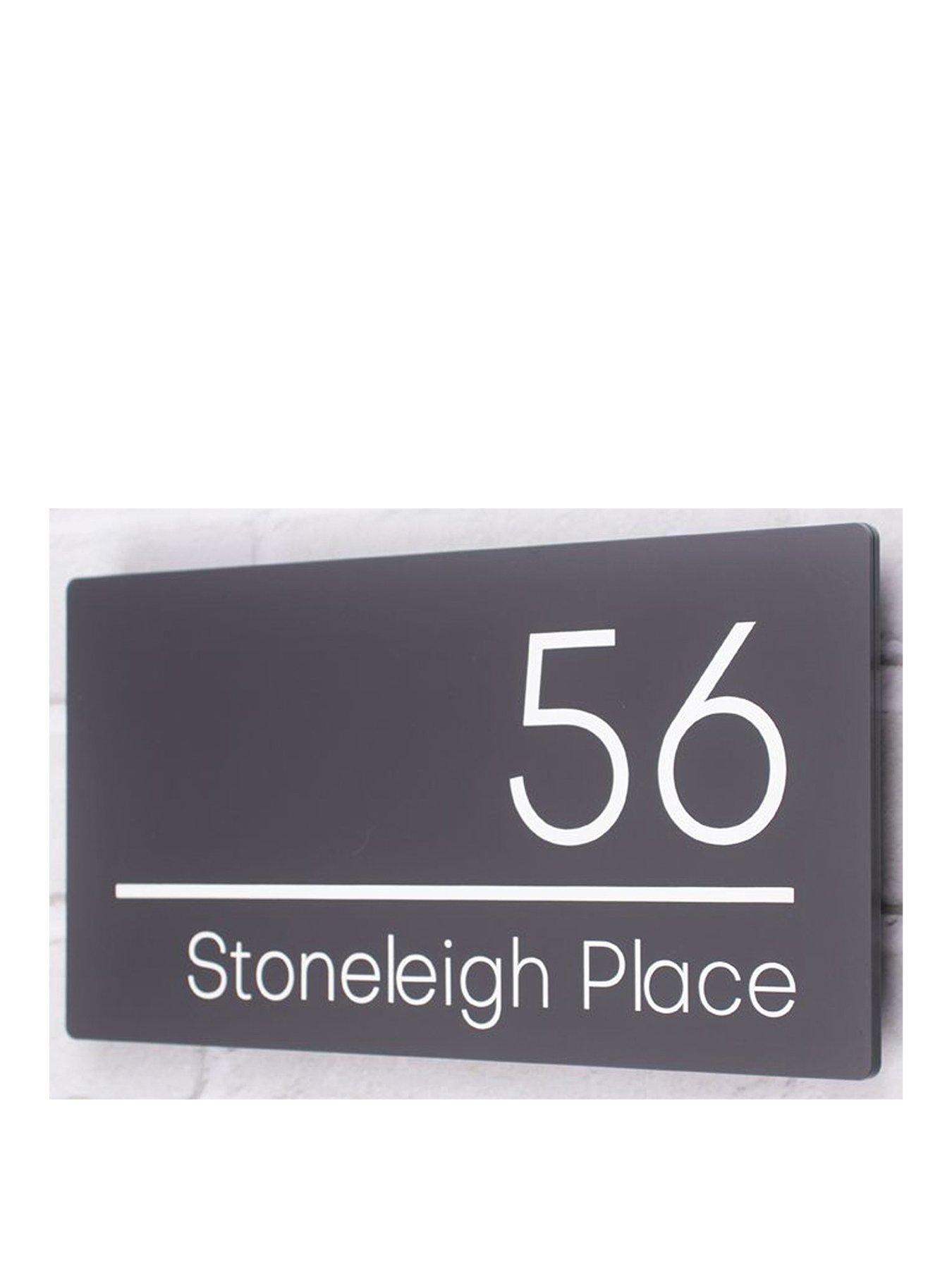 Product photograph of Love Abode Contemporary House Sign 30cm X 15cm from very.co.uk