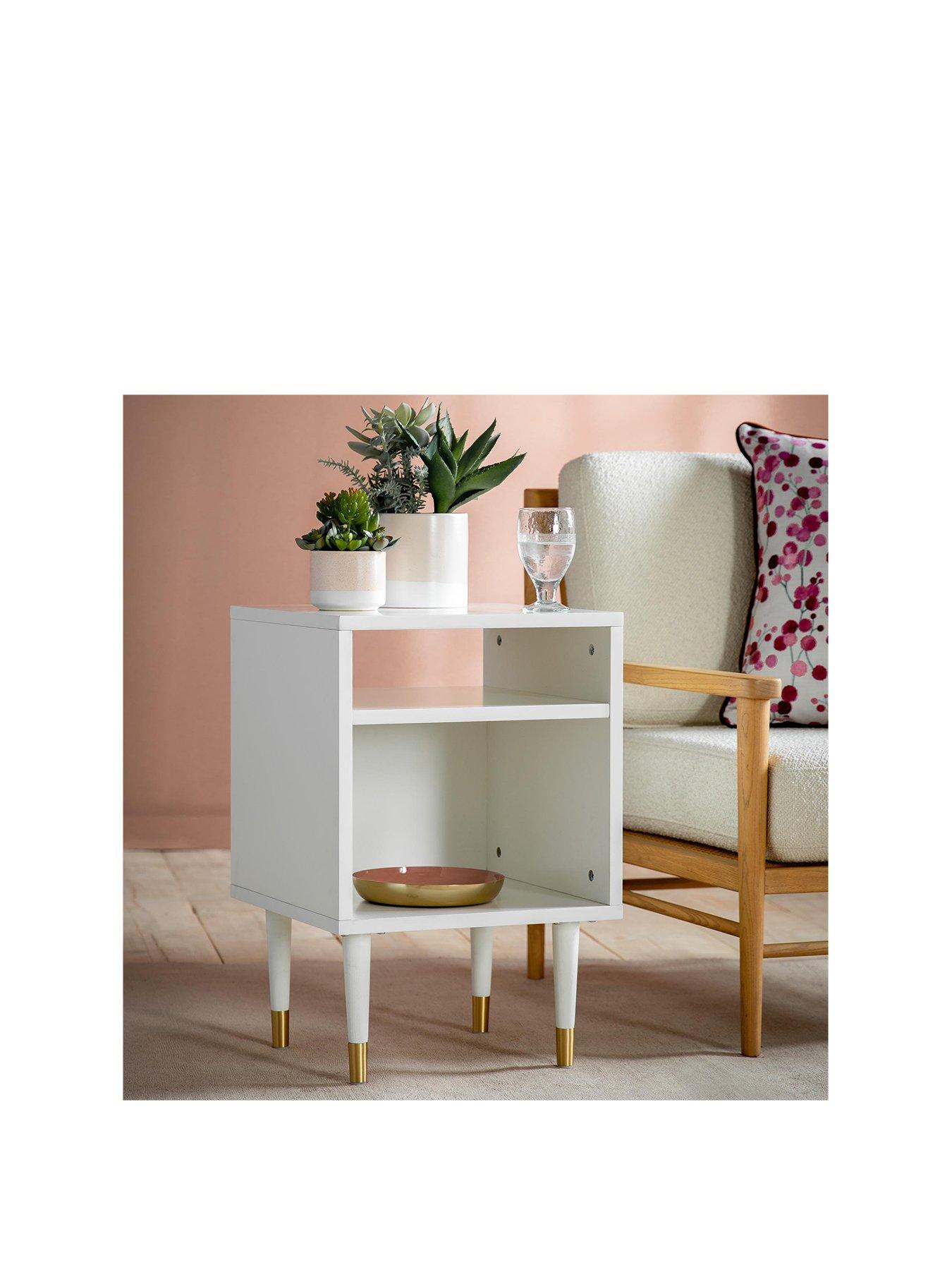 Product photograph of Gallery Watson Side Table White from very.co.uk