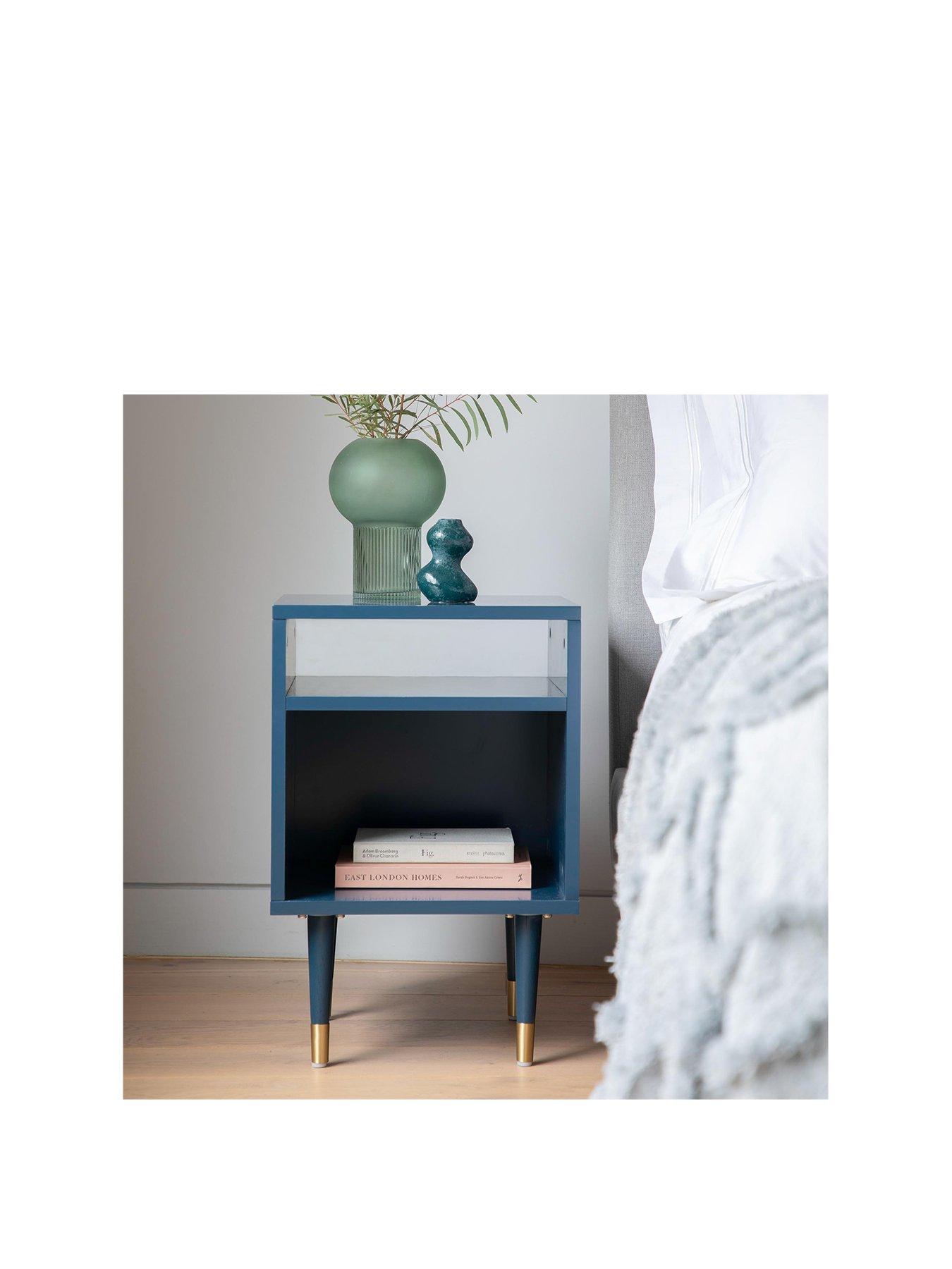 Product photograph of Gallery Watson Side Table Blue from very.co.uk