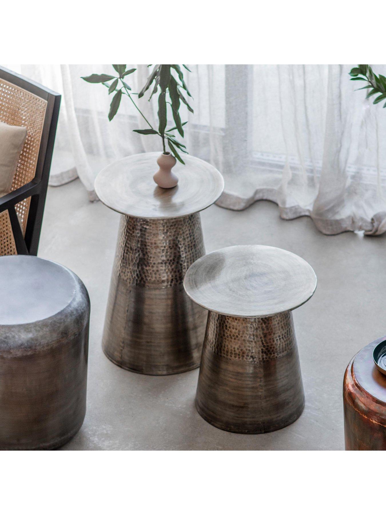 Gallery Direct Set of 2 Jacques Metal Side Tables