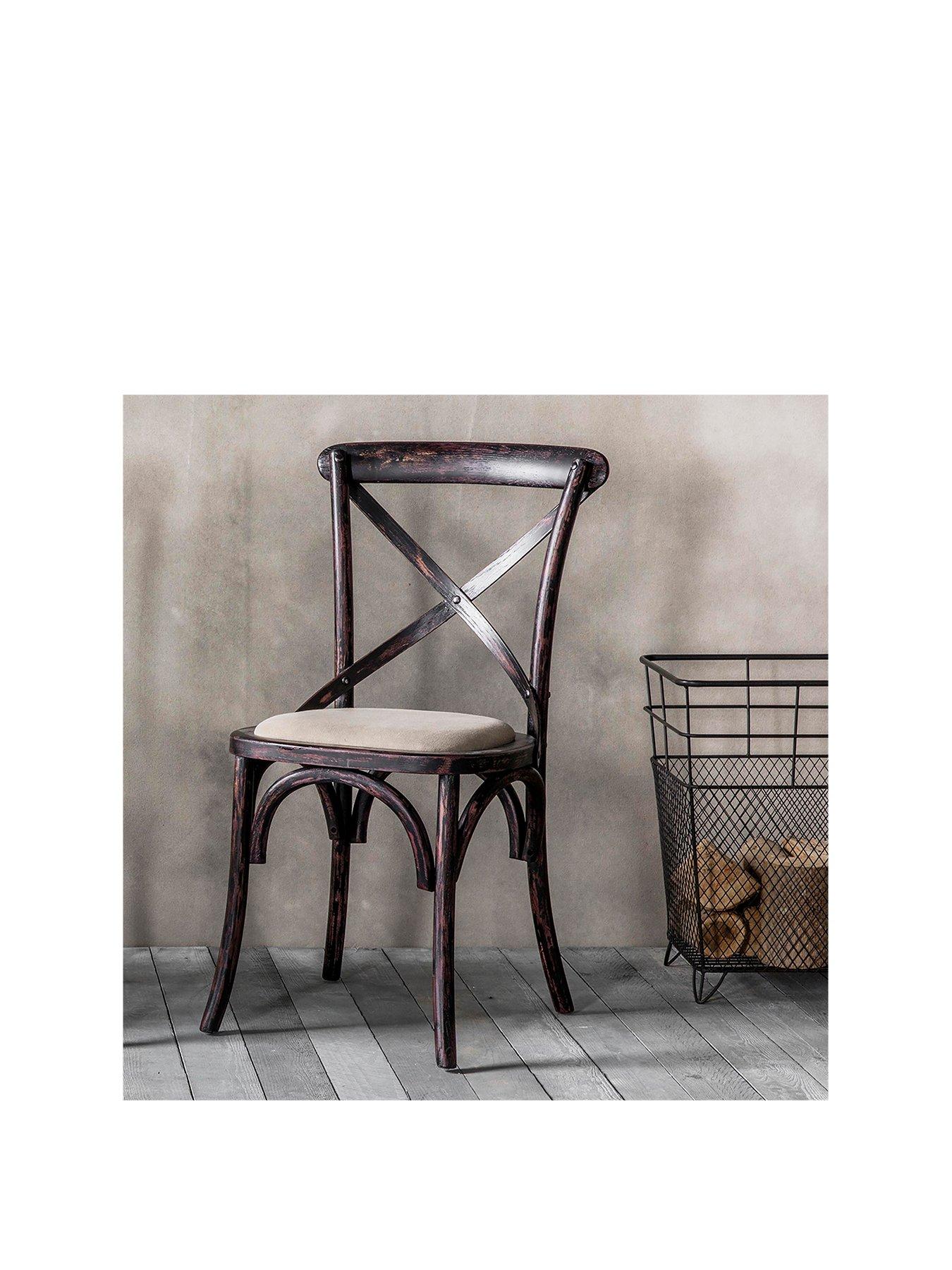 Product photograph of Gallery Pair Of Pinsons Dining Chairs - Black from very.co.uk