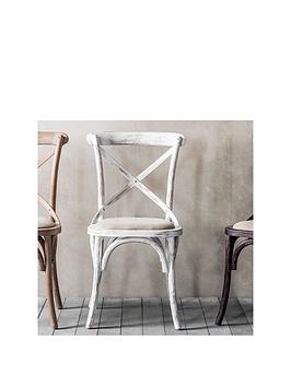 Product photograph of Gallery Pair Of Pinsons Dining Chairs - White from very.co.uk