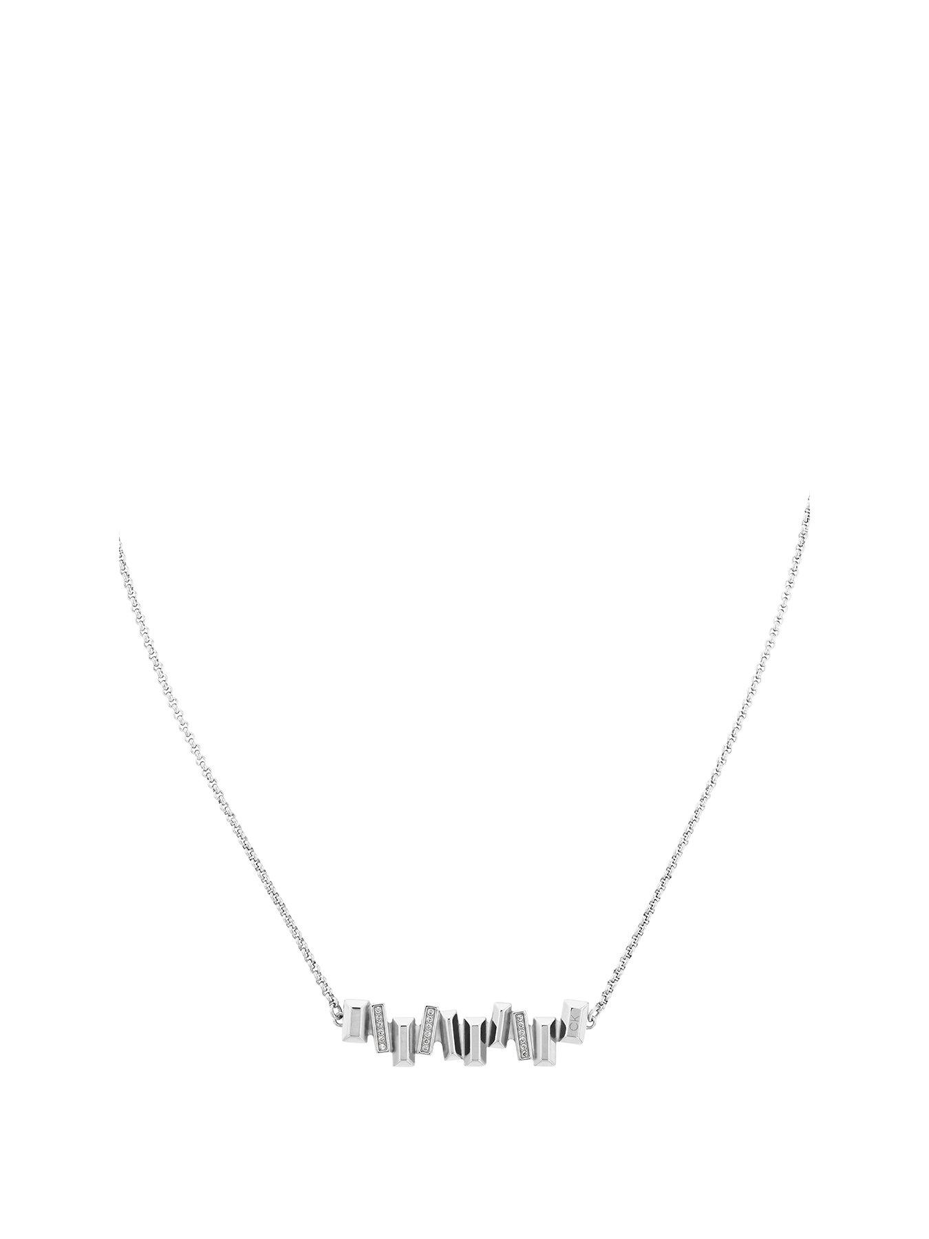 Stainless steel hot sale necklace womens