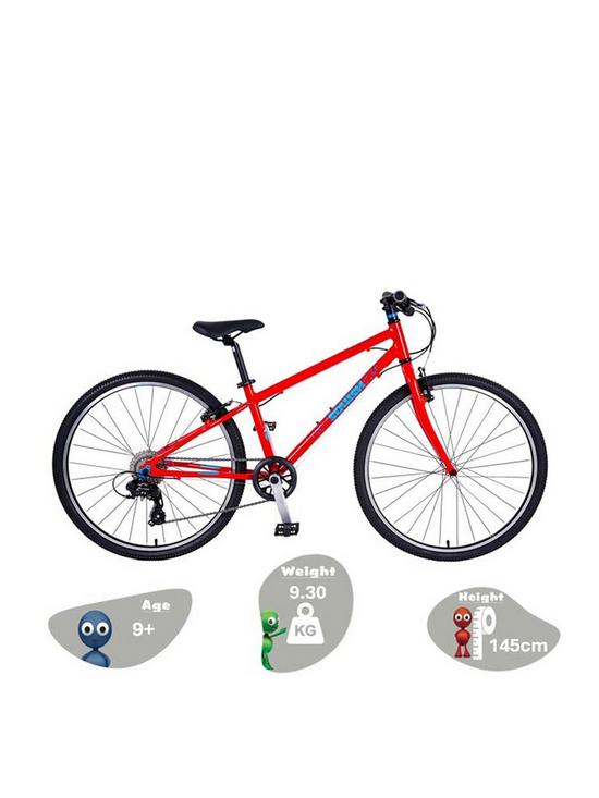 stillFront image of squish-lightweight-26-wheel-15-frame-childrens-hybrid-bike-red