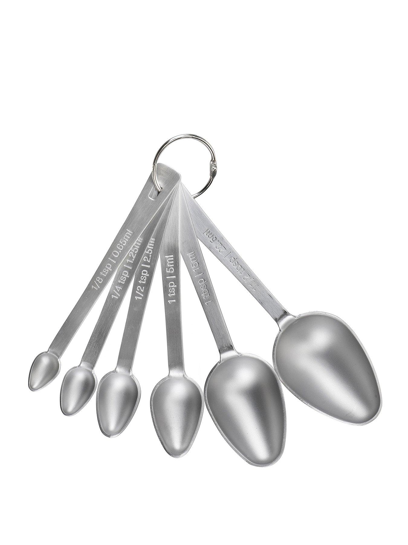 Last Confection 6pc Stainless Steel Measuring Spoons Set Teaspoon and  Tablespoon Measurements