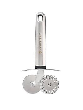 Product photograph of Masterclass Soft Grip Double-bladed Pastry And Pasta Wheel from very.co.uk