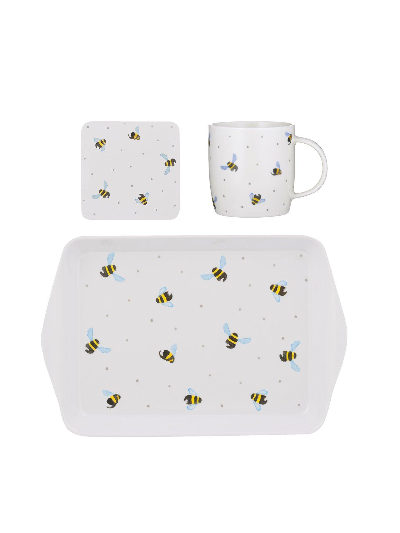 Product photograph of Price And Kensington Sweet Bee Mug Tray Set from very.co.uk