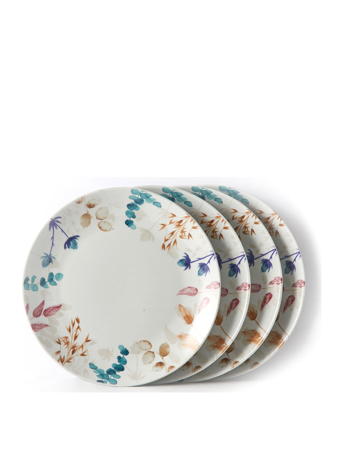 Product photograph of Price And Kensington Meadow Set Of 4 Cake Plates from very.co.uk